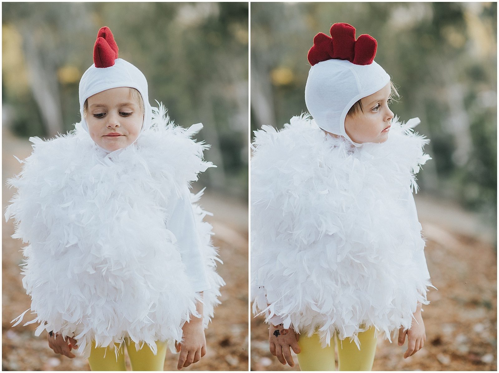 Orange County Family Photographer Handmade Chicken Costume 0249